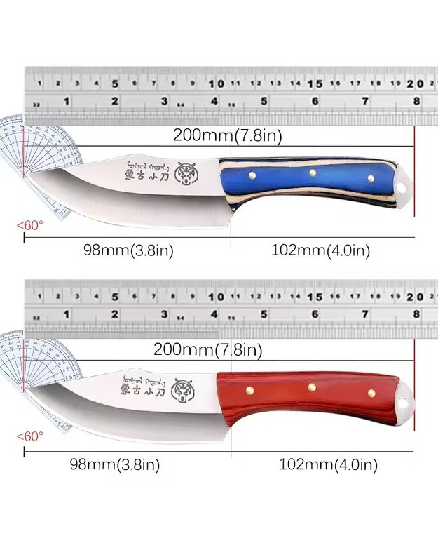 Mongoliškas peilis su dėklu 2