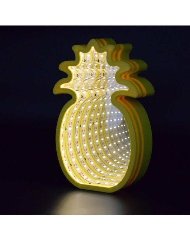 3D LED LEMPA - VEIDRODIS ANANASAS