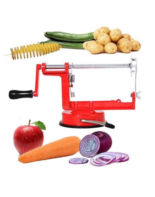 Spiralinė bulvių pjaustyklė - bulvių traškučių gaminimo mašinėlė