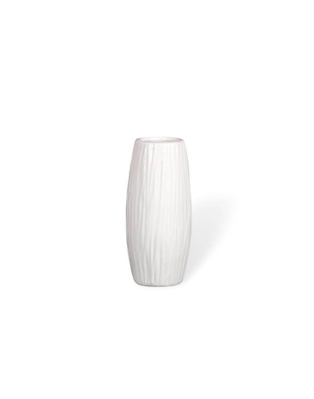Balta keramikinė vazelė