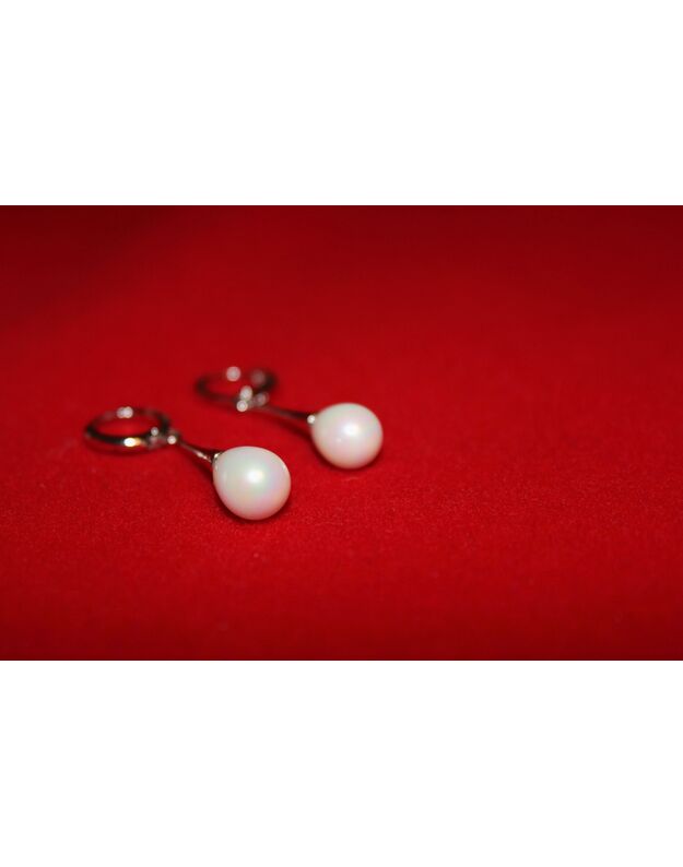 Prabangūs auskarai su perlais
