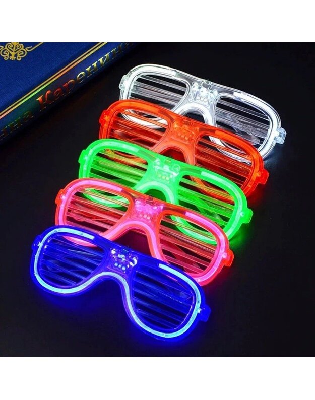 Šviečiantys LED akiniai
